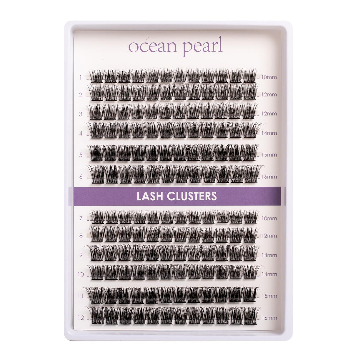 ocean pearl Ocean Pearl Cluster Lashes 144Clusters Individual Eyelashes 10-16mm Eyelash Extensions Natural Lash Clusters Long Lasting D Curl Eyelash Clusters DIY Lash Extensions for Beginners at Home-DM23