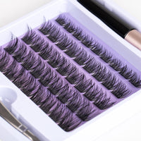 ocean pearl Cluster Lashes, 45 Individual Lash Clusters, Eyelashes DIY at-Home Eyelash Extension, Soft Natural False Eyelashes, 10-16mm, Individual Eyelashes, Lash Extensions Kit with Lash Glue, Eyelash Clusters