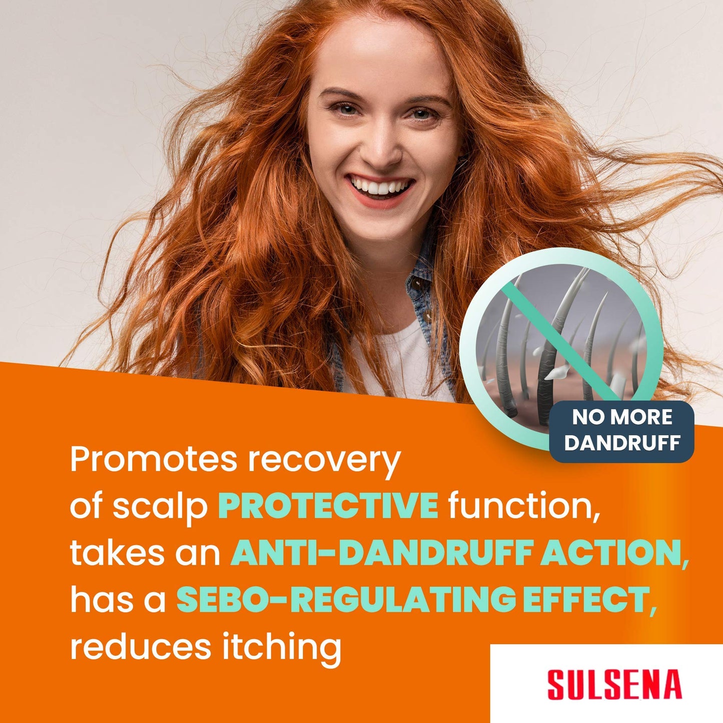 Sulsena SULSENA Anti Dandruff Shampoo for Men and Women - Effective Shampoo for Oily Hair - Anti Dandruff Relief for Itchy Scalp - Nourishing Formula - Best Anti Dandruff Shampoo for Men and Women