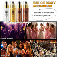 BigyQiu Body Shimmer Oil,Waterproof Gold Bronze Body Glow Liquid,Non-Sticky Face and Body Glow Shimmer,Body Liquid Luminizer Highlighter Shimmering Body Oil,Glitter Body Lotion,Shimmer Moisturiser,80ml