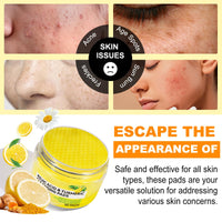 Kojic Acid and Turmeric Pads,Turmeric kojic Acid Pads for Face, Turmeric and Kojic Acid Cleansing Pads,Turmeric Cleansing Pads for Dark spots, Exfoliating, Acne Scars (30 PCS)