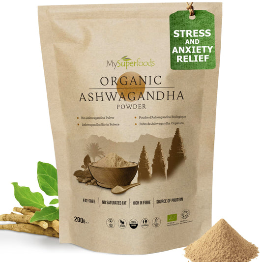 MySuperfoods Organic Ashwagandha Root 200g | Vegan | Gluten Free | Non-GMO | Superfood