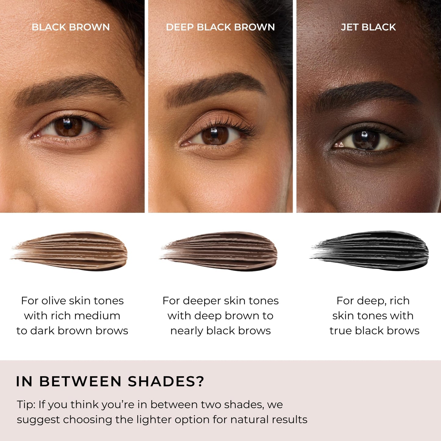 WUNDERBROW Eyebrow Gel, Waterproof, Smudgeproof, Lasts for Days, Shade: Deep Black/Brown, Vegan and Cruelty-Free