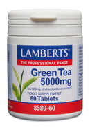 Lamberts Green Tea Extract 5000mg – High Strength Antioxidant – 60 Vegan Tablets