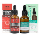 2x Face Facts Serums: Moisturising Facial Serum and Collagen and Q10 Facial Serum – Bundled by Smart Cutie