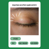 PURELID Tea Tree Eyelid Wipes – 100 Tea Tree Oil Eye Wipes for People with Dry Eyes & Allergies – Gentle Eyelid Cleanser with Hyaluronic Acid – Individually Wrapped & Biodegradable