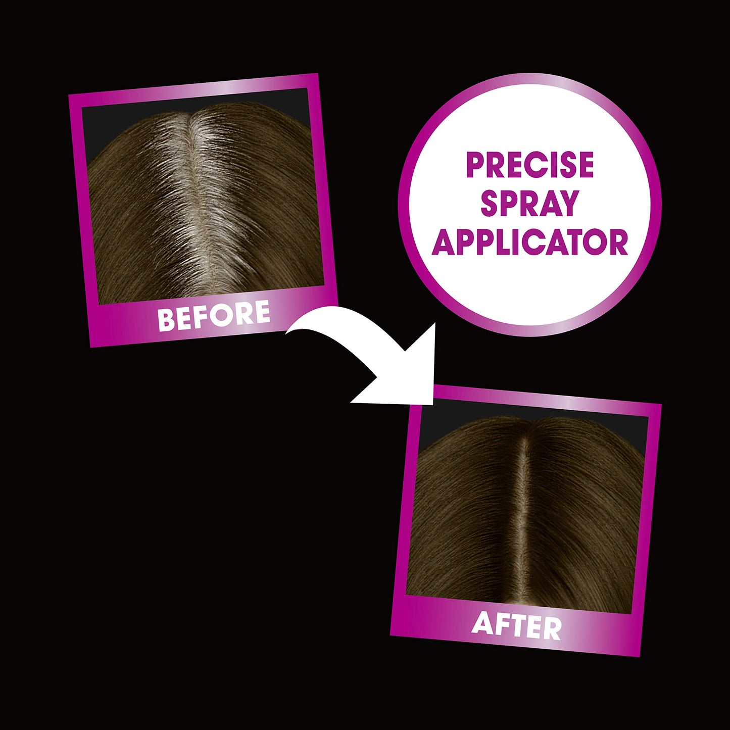 Schwarzkopf Root Retouch, Vegan, Temporary Dye Instant Brunette Hair Root Concealer, Grey Coverage, 40 Applications, 1 Wash, Dark Brown, 120ml,