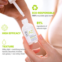 SVR SEBIACLEAR Ampoule Flash 15% Azelaic Acid Serum, Retexturises Acne-prone, Oily, Combination Skin. 8% Omega Ceramides + 5% Niacinamide, 30ml