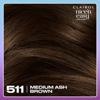 Clairol Nice'n Easy Tone+Gloss Semi Permanent Hair Dye - 511/77 Medium Ash Brown