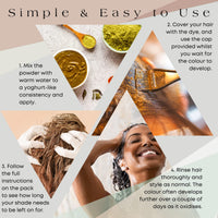 It's Pure Organic Henna Hair Dye in Auburn | 100% Natural, Vegan, & Gluten Free | PPD Free Hair Dye, Ammonia Free, Resorcinol Free, & Peroxide Free | Volumising, Strengthening, & Revitalising |