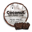 Bear Fruits Coconut Hair Mask & Reusable Shower Cap, Stocking Filler, Secret Santa Gift for Women, For Dry, Damaged Hair, 20ml, Gifts for Women / Teens