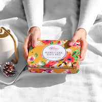 BODY & EARTH # LOVE Hand Cream Gift Set for Women - Hand Lotion with Shea Butter, Skin Care Gift Box Includes 2 Hand Cream & Exfoliating Cream, Birthday Gifts for Her
