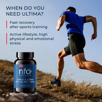 NFO Omega 3 Ultima [120 Capsules] Norwegian Fish Oil with an Effective Formula with high Concentration of EPA:DHA Natural PUFA Premium Complex Made of Freshly Caught Wild Fish Produced in Norway