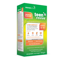 Revive Active Teen Revive Super Supplement - 23 Active Ingredients in 1 Daily Sachet - Vitamin C, B12, Niacin, and Folate - Supports Overall Health & Immune System - Suitable for 13-18 Years Old - 20 Days Supply