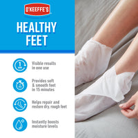 O'Keeffe's O’Keeffe’s Healthy Feet Foot Mask – Intensive Moisturising Sock Treatment for Extremely Dry, Rough Feet & Cracked Heels – Visible Results in One Use (2 Pairs)