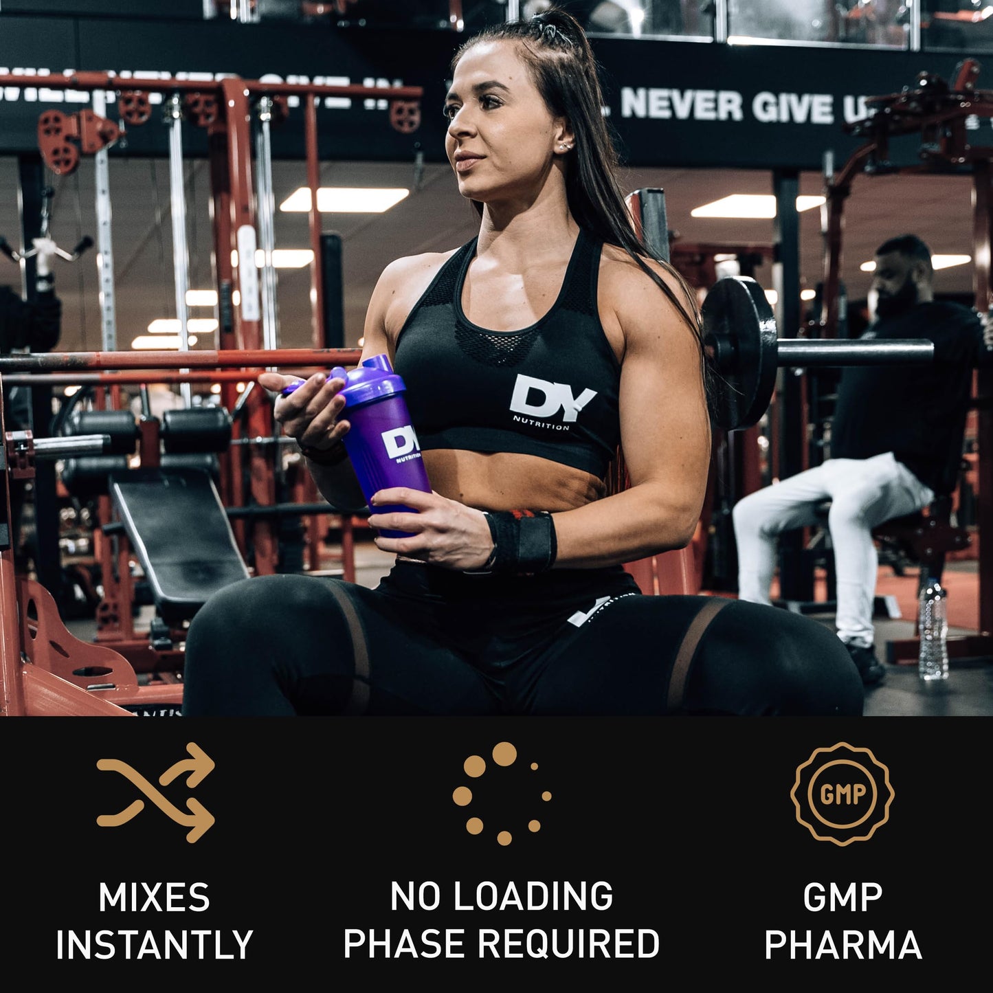 DY Nutrition The Creatine Complex 400g - High Performance Creatine Monohydrate Powder with Beta Alanine, Taurine + B Vitamins for Muscle Endurance, Pump & Recovery x40 Servings (Peach Flavoured)