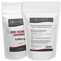 Quality Ginseng Direct Red Korean Ginseng - 8,000mg Capsules - Powerful Formula (90)
