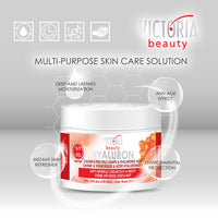 Victoria Beauty Face Cream for Mature Skin (Age 50-65) - Day and Night Anti-Aging Anti Wrinkle Moisturiser with Hyaluronic Acid, Retinol, Vitamin E and Caviar - UVA/UVB Filter,50ml