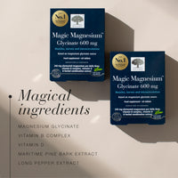 New Nordic Ltd New Nordic Magnesium Glycinate 600mg Sleep Nerve & Electrolyte Balance 60ct