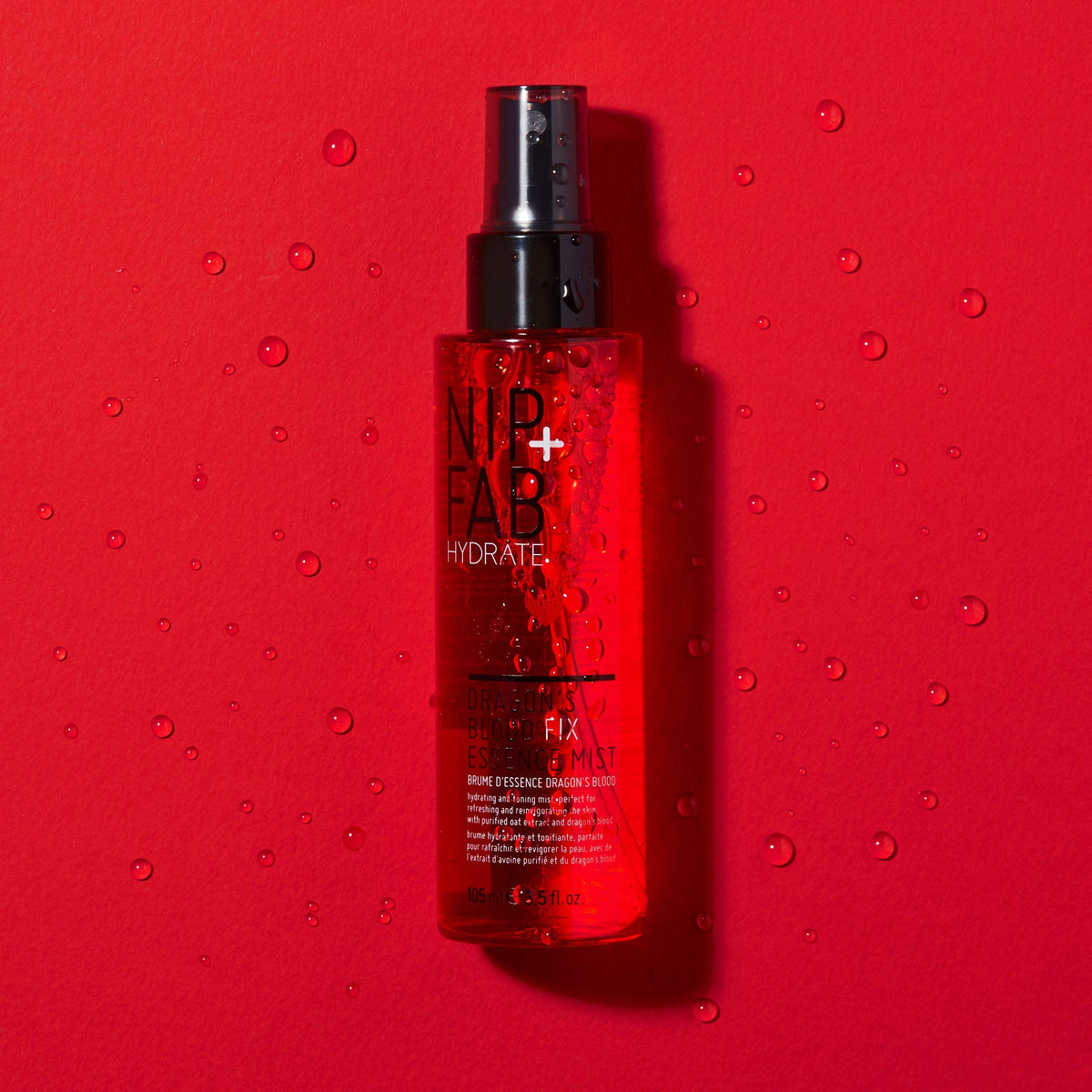 Nip+Fab Dragon's Blood Fix Essence Mist | 105 ml | Hydrating and Toning | For Resfreshing and Reinvigorating the Skin | Vegan & Cruelty-Free