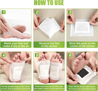 Rezolite Foot Detox Patches, 30 Pcs Natural Deep Cleansing Detox Foot Patches for Relieve Body Stress, Improve Sleep Quality, Enhance Blood Circulation