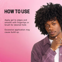 Mielle Organics Mielle Pomegranate & Honey Super Hold Edge Gel, Long-Lasting Definition & Shine for Sleek, Flawless Edges, 57 g (Pack of 1)