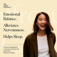 The Naked Pharmacy | Saffrosun Calm | Emotional Balance | Fatigue & Menopause | with Vitamin B12 | High Strength | Natural No Additives | Vegan | 60 Capsules