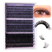 ocean pearl Ocean Pearl Cluster Lashes Kit 320PCS Individual Eyelashes 40D+50D+100D Eyelash Extension Kit 11-20mm False Eyelashes DIY Lash Extension Natural Lash Clusters with Super Bond&Seal&Remover&Tweezer-100D