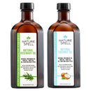 Nature Spell Rosemary & Coconut Hair Oil Duo, Promotes Hair Growth, Nourishes Skin - Hair Care & Rosemary Oil for Hair Growth, Vegan, Suitable for All Types, 2x150ml
