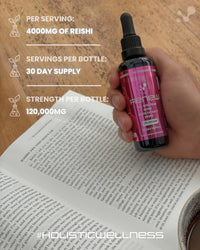 Cell Evolution Reishi Full Spectrum Liquid Mushroom Drops Supplement, Super Strength 120,000mg (20:1), Sleep Support & Stress Management, Natural & Suitable for Vegans & Vegetarians