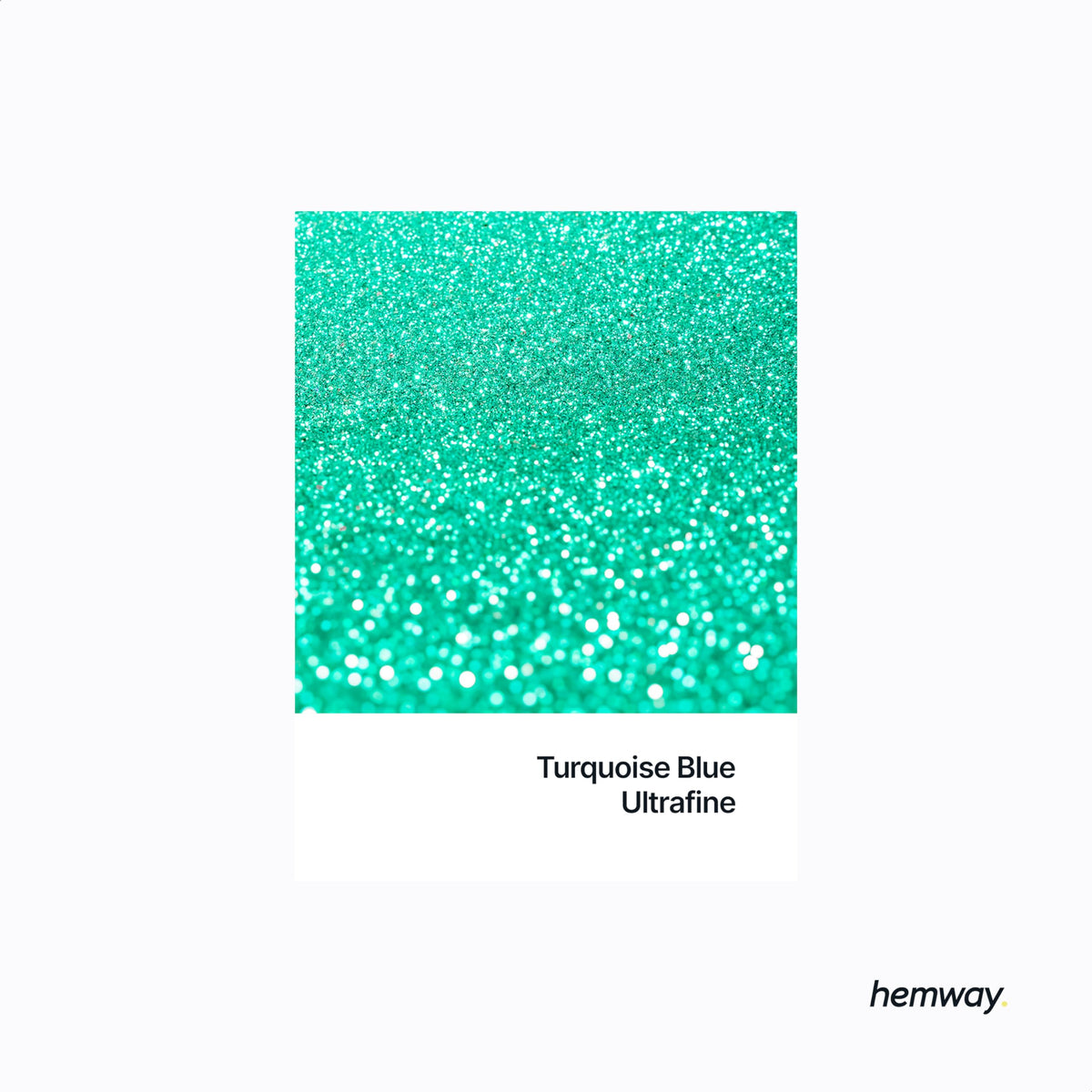 Hemway Ultra Sparkle Glitter Turquoise 100g / 0.35oz Multi-Purpose Epoxy Resin Arts & Crafts Cosmetic Safe Body Hair Face Nail Weddings Art Beauty Tumblers Flowers Powder Dust Premium