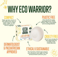 Little Soap Company Eco Warrior Baby & Child 2-in-1 Hair & Body Bar, Orange Blossom, Vegan, 50g