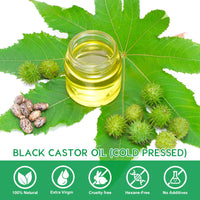 NBXINSLF 2Pack Jamaican Black Castor Oil for Hair Growth,Thicker Eyelashes & Eyebrows,Organic Castor Oil for Face,Body & Skin,100% Pure Cold Pressed Black Castor Oil,Hair Nourishing Oil