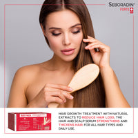 Seboradin Forte Hair Growth Serum Ampoules 28 x 5,5 ml Anti Hair Loss Serum Chronic Hair Loss and Thinning Treatment Natural Extracts and Vitamins Hair & Scalp Treatment Hair Care & Products