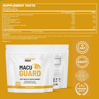 Freak Athletics MacuGuard+ Eye Supplement - 120 Capsules - Zeaxanthin, Meso Zeaxanthin, Lutein, Blueberry Extract Plus Vitamins and Minerals - Premium UK Made