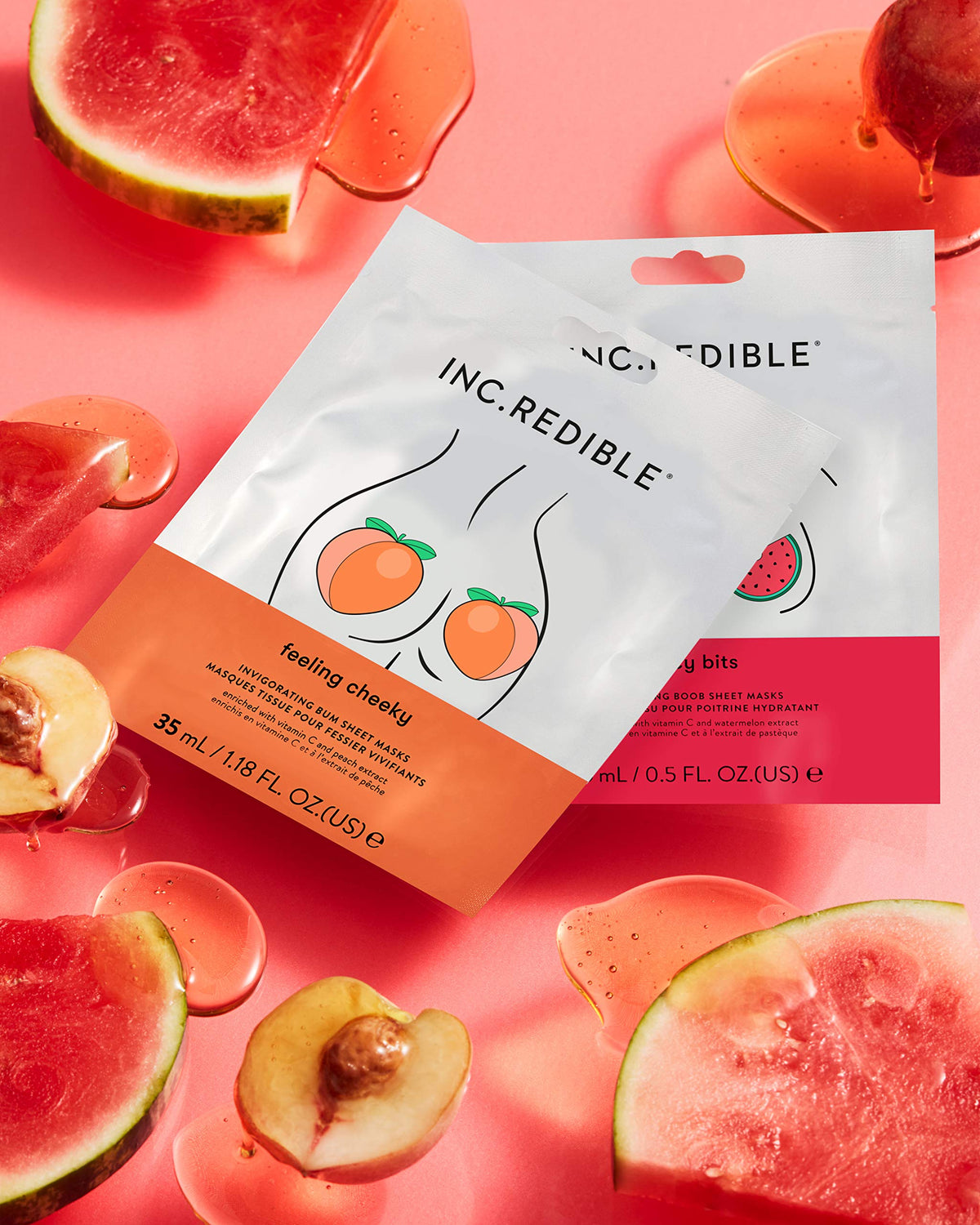 INC.redible Juicy Pair Boob and Bum Mask Duo, 50 ml