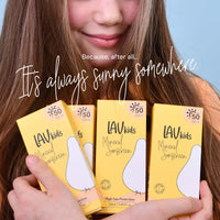 LAV KIDS Lav Kids 3-Step Daily Skincare Set for Kids – Foaming Cleanser 100ml, Face Cream 50ml, SPF 50 Sunscreen 50ml – Hypoallergenic with Hairband & Travel Mesh Bag – Gentle for Sensitive Skin (Moisturusing)