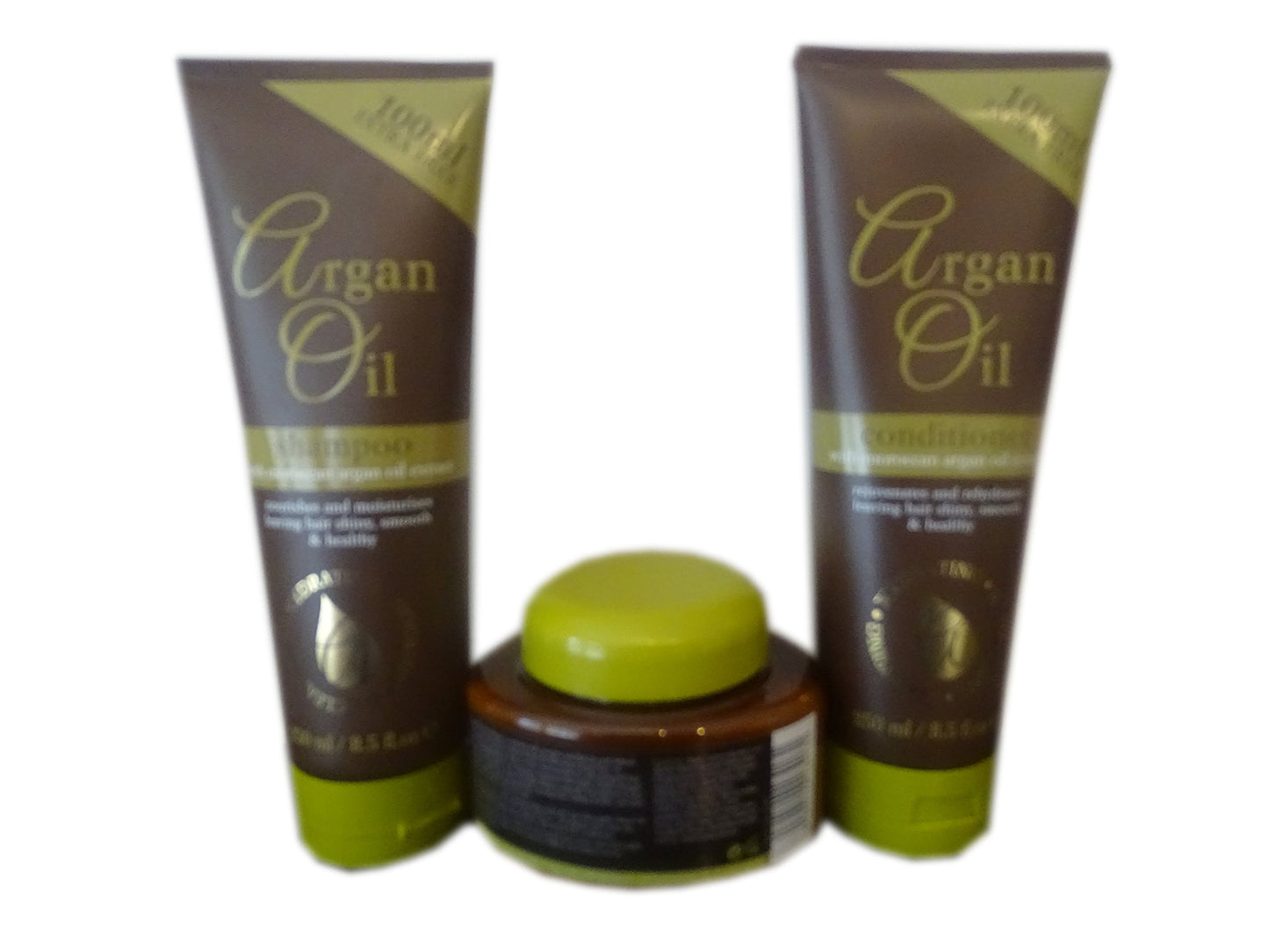 Argan Oil 250ml 1 Shampoo & 1 Conditioner with Moroccan Argan Oil Extract|Argan Oil Hydrating Hair Mask 220 ml |