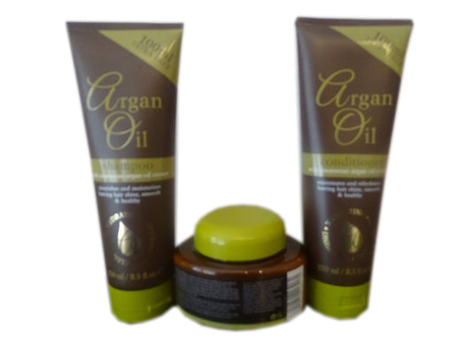 Argan Oil 250ml 1 Shampoo & 1 Conditioner with Moroccan Argan Oil Extract|Argan Oil Hydrating Hair Mask 220 ml |
