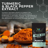 Nutrality Mito XL Supplement, 738mg | Mitochondrial Energy Optimizer, Healthy Mitochondria, Cellular Energy, Cognitive Support, Brain Health | 1 Month Supply, 60 Vegan-Friendly Capsules