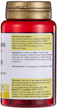 POWER HEALTH Power Health Cod Liver Oil Caps 90 caps
