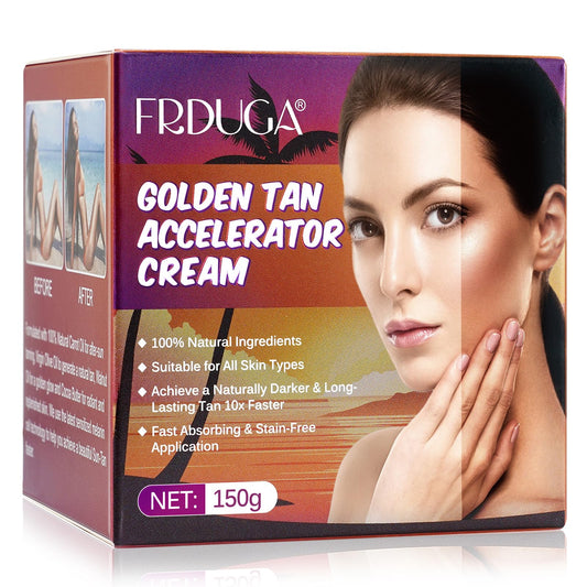 Generic Tanning Accelerator Cream, Sun Bed Tanning Accelerator, Intensive Tanning Cream for Fast and Natural Tan, Long-Lasting Hydrating Formula 150g