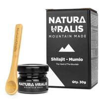 Natura Uralis Shilajit Mumio | Authentic Altai Shilajit Mumio, Naturally Formed, Organic Mineral Resin - Great Source of Minerals and Acids, Low Humidity, Very Hard