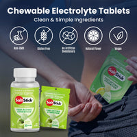 SaltStick Fastchews, Electrolyte Replacement Tablets for Rehydration, Exercise Recovery, Youth & Adult Athletes, Hiking & Sports Recovery, 1 x Packet of 10 Tablets (Green Apple)