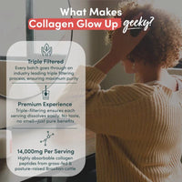 Nutrition Geeks Collagen Glow Up Powder, 1 month supply (420g, 14.8 oz)