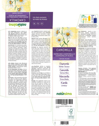 German and Roman Chamomile (Matricaria chamomilla and Chamaemelum nobile) Flower Heads Alcohol-Free Mother Tincture Naturalma - Liquid Extract Drops 200 ml - Food Supplement - Vegan