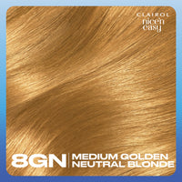 Clairol Nice'n Easy Crème, Natural Looking Oil Infused Permanent Hair Dye, 8GN Medium Golden Neutral Blonde