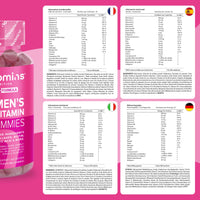 novomins Women’s Multivitamins Gummies & Minerals with Marine Collagen & Hyaluronic Acid – 23 Essential Vitamins, Minerals, Botanicals & Probiotic – Vitamin C, A, D, B, Biotin & Zinc – 60 Gummies - Novomins