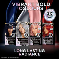 L'Oreal Paris L'Oréal Paris Permanent Hair Colour, Long-Lasting Shine and Intense Colour, For up to 8 Weeks, Preference Vivids (Colorista), Blue Black 1.102, x1 pack