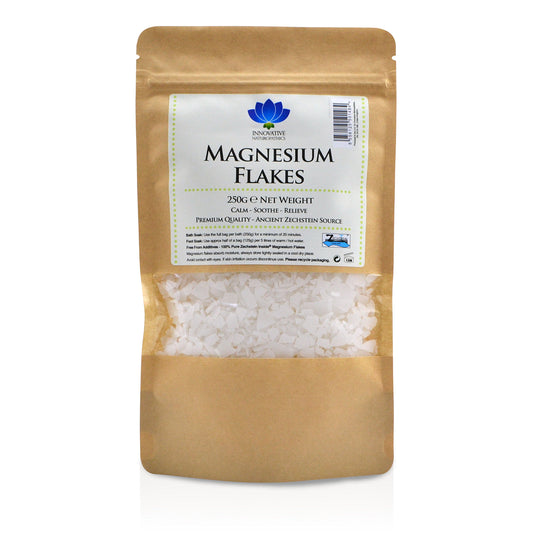 Innovative Naturopathics Magnesium Flakes - Genuine Zechstein Inside High Purity Magnesium - 250g Packet